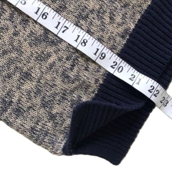 Theory Cashmere Blend Blue/Tan Chaz B Sweater Vest, S - Picture 7 of 7